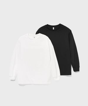 2PACK 1304 베이식 긴팔 티셔츠 18수