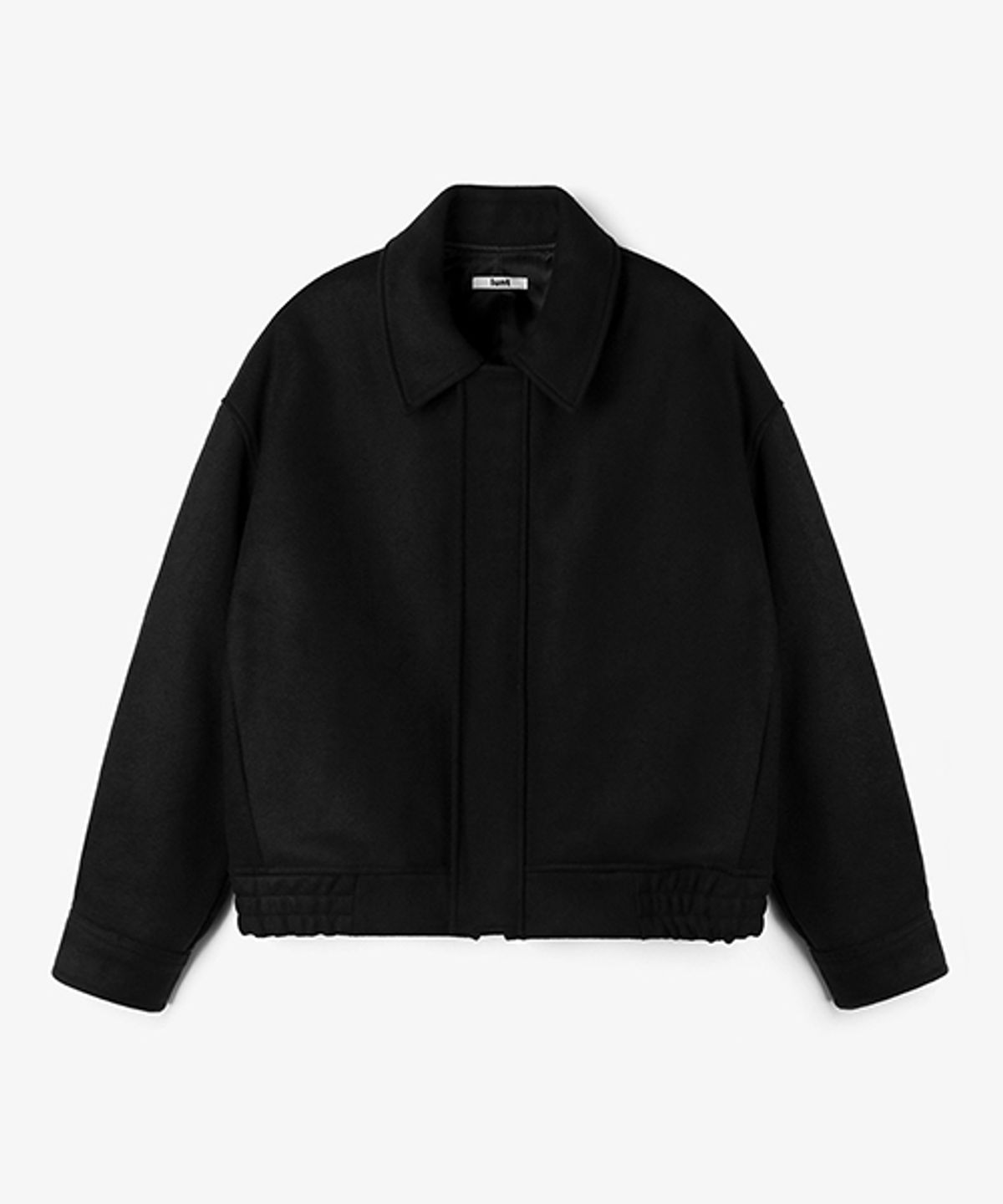 런트(LUNT) 울 카라 집업 블루종 블랙