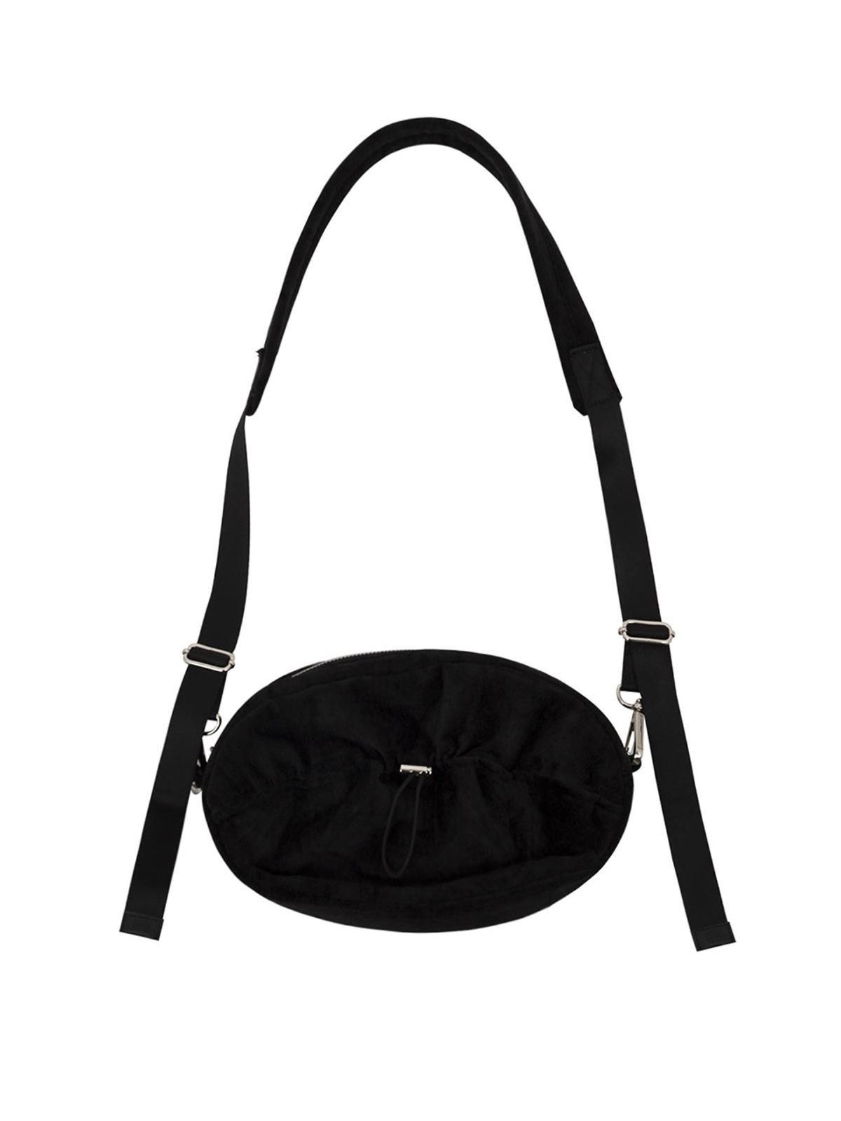 기준(KIJUN) Velvet Pecan Bag Black