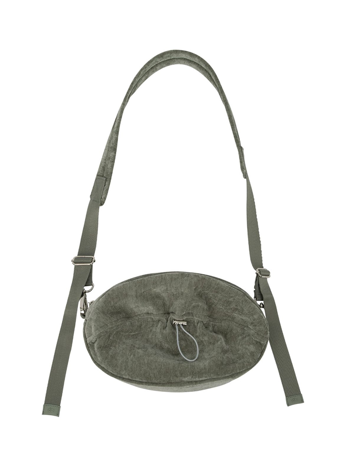 기준(KIJUN) Velvet Pecan Bag Grey