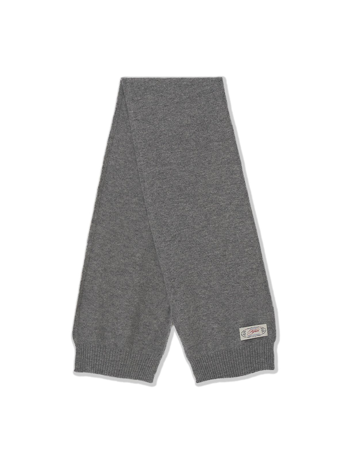 기준(KIJUN) Merino Wool Short Muffler Melange Grey