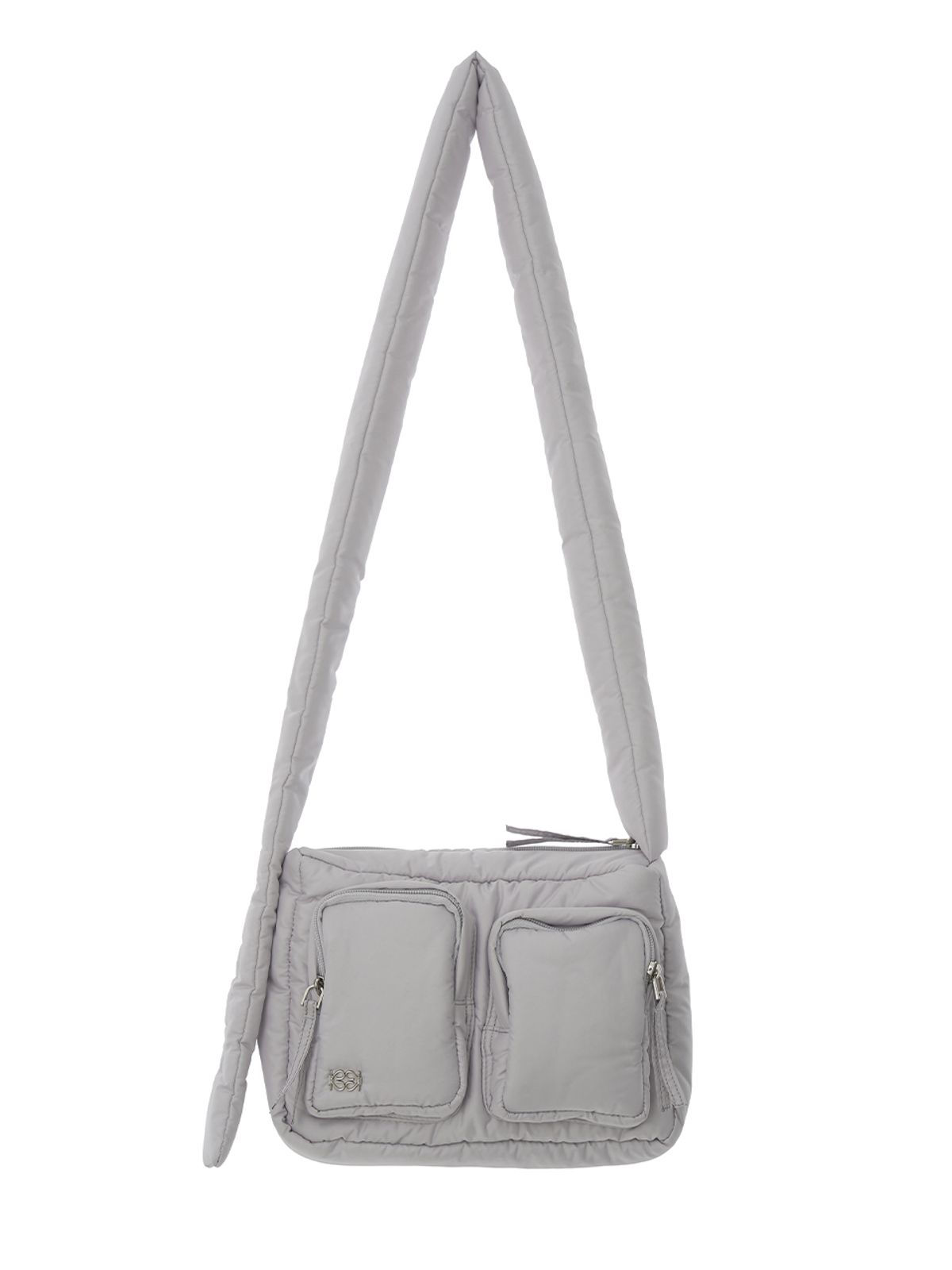 기준(KIJUN) Pillow Cross Bag Silver