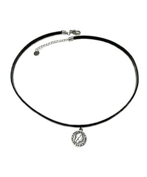 [남여공용] 써지컬스틸 10미리써클 빈티지 가죽목걸이 / GHMN-443