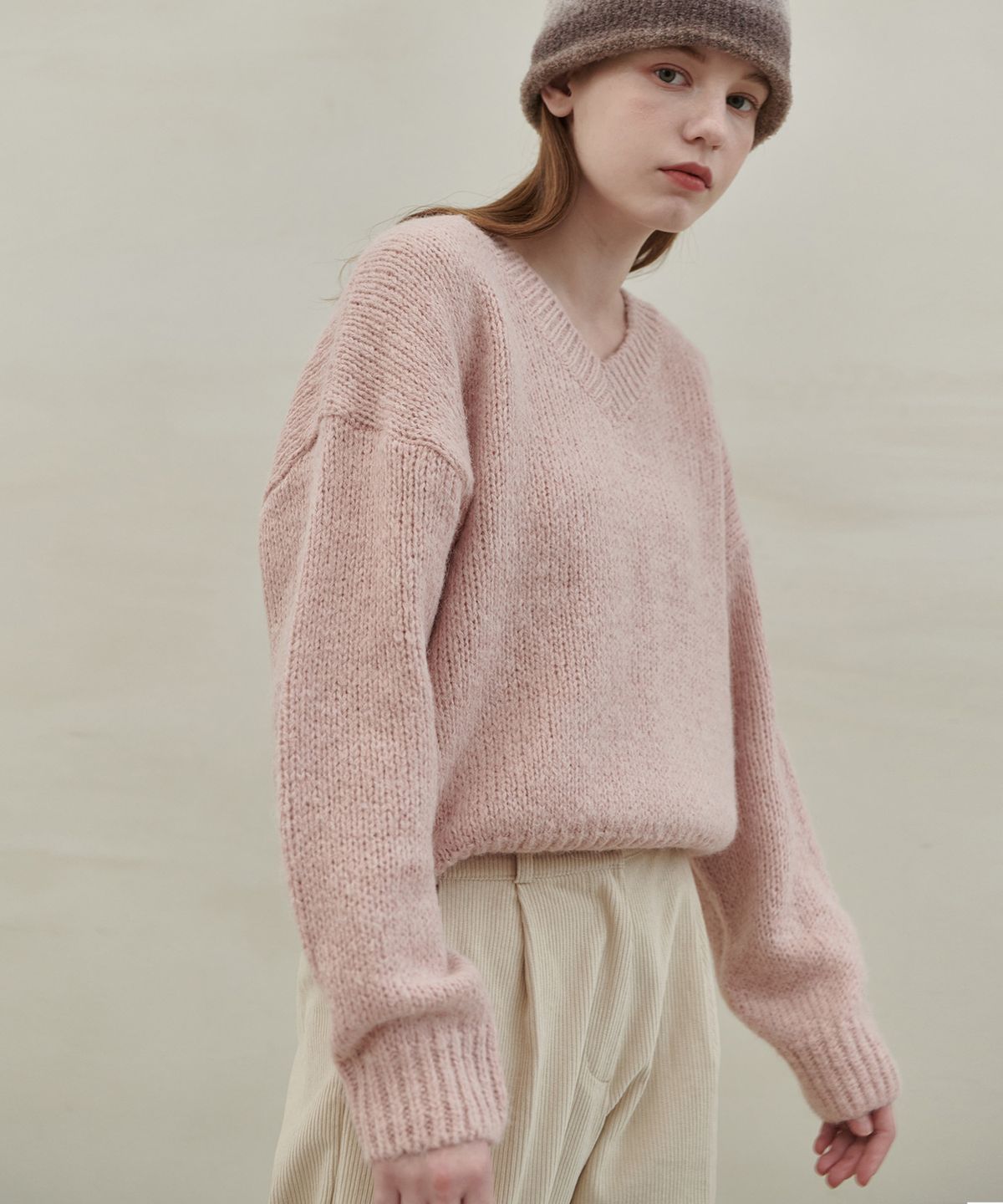 판도라핏(PANDORAFIT) Anna V-neck Alphaka Knit
