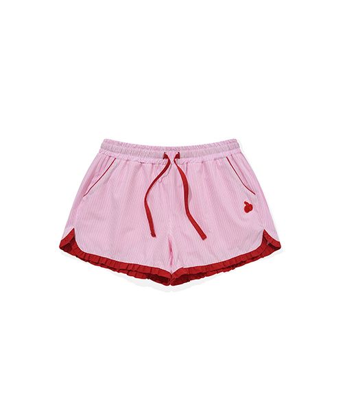 [ KIRSH ]★CHERRY HOLIDAY RUFFLE BOXER SHORT MUSINSA | KIRSH Cherry Holiday Ruffle Boxer Shorts [Pink]