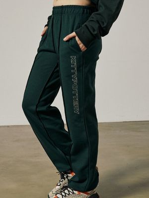 STITCH JOGGER PANTS [GREEN]
