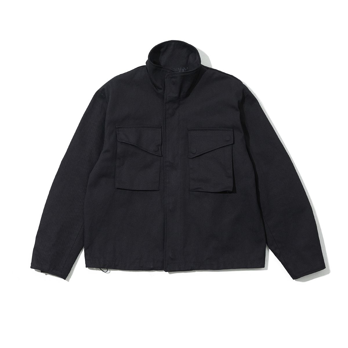 샴페인 블랭크 에스테틱(CHAMPAGNE BLANK AESTHETIC) HEAVY COTTON POST POCKET JACKET BLACK