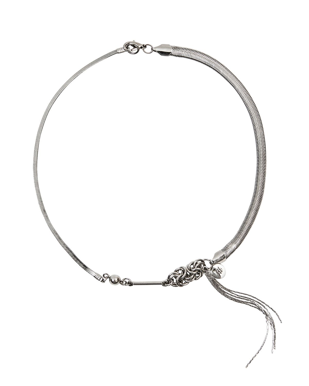 루루(RURU) MIX TAIL NECKLACE SILVER