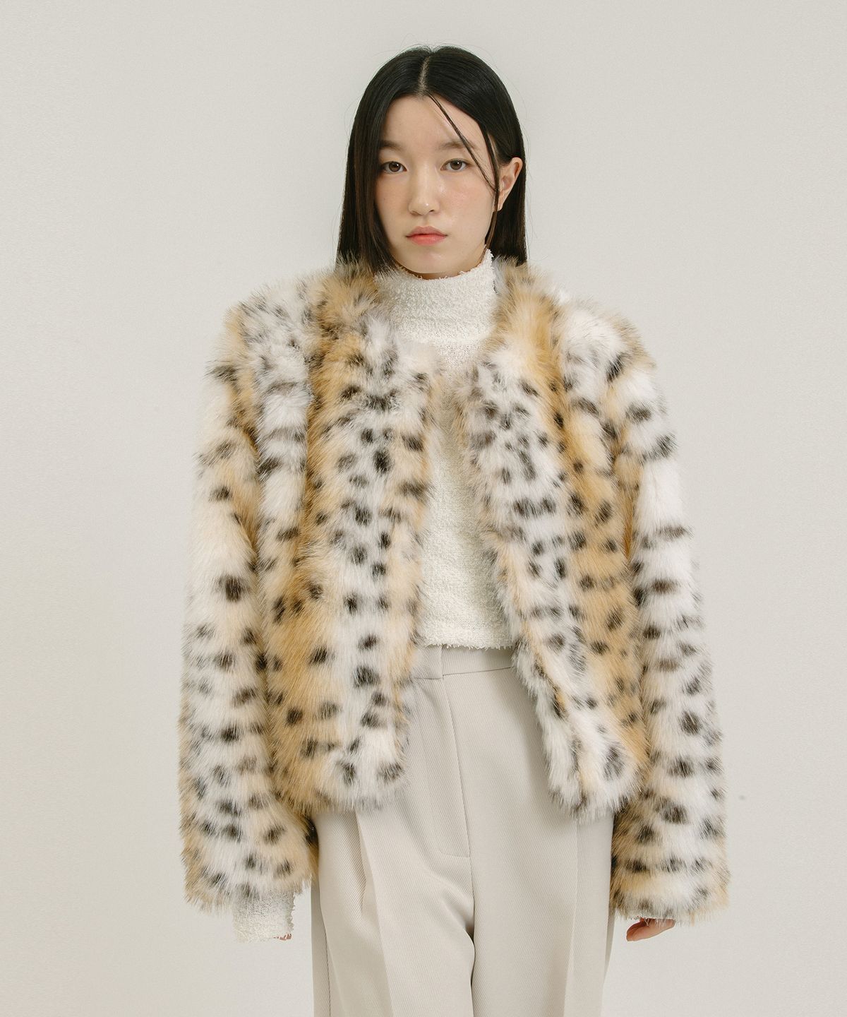 네벨에브리웨어(NEBELEVERYWEAR) Eco Leopard Jaket_Leopard