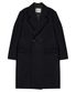 울 블렌디드 더블 코트 [블랙]