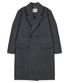 울 블렌디드 더블 코트 [그레이]