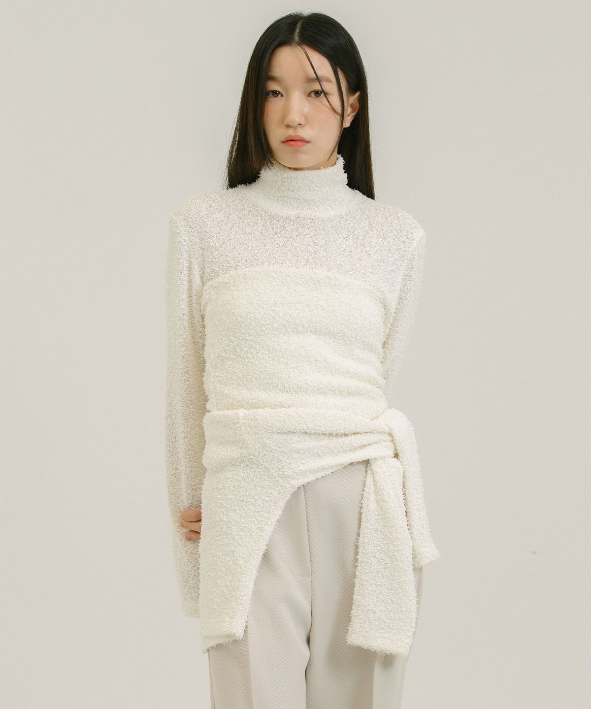 네벨에브리웨어(NEBELEVERYWEAR) Boucle Turtle Neck (2 Color)