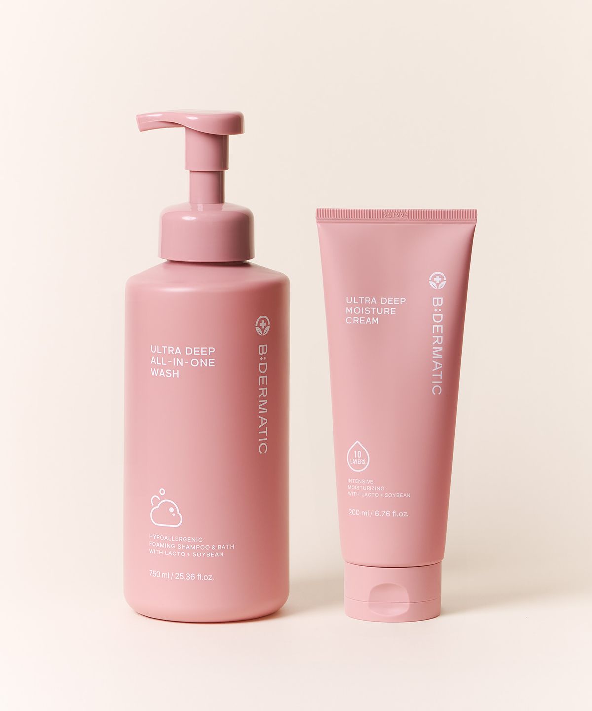 비더마틱(BIDERMATIC) (2종세트) 비건 울트라 딥 모이스처 크림 200ml+워시 750ml