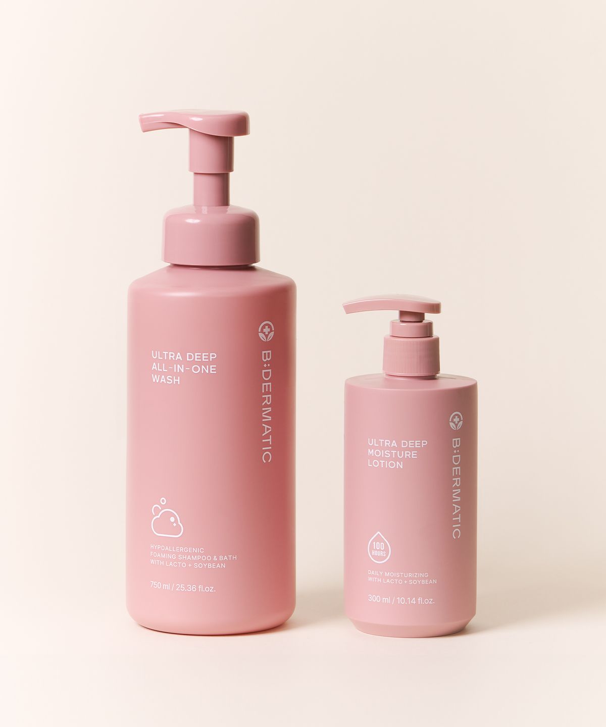 비더마틱(BIDERMATIC) (2종세트) 비건 울트라 딥 모이스처 로션 300ml+워시 750ml