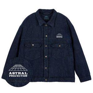 시그니처 로고 오버핏 트러커 자켓_데님