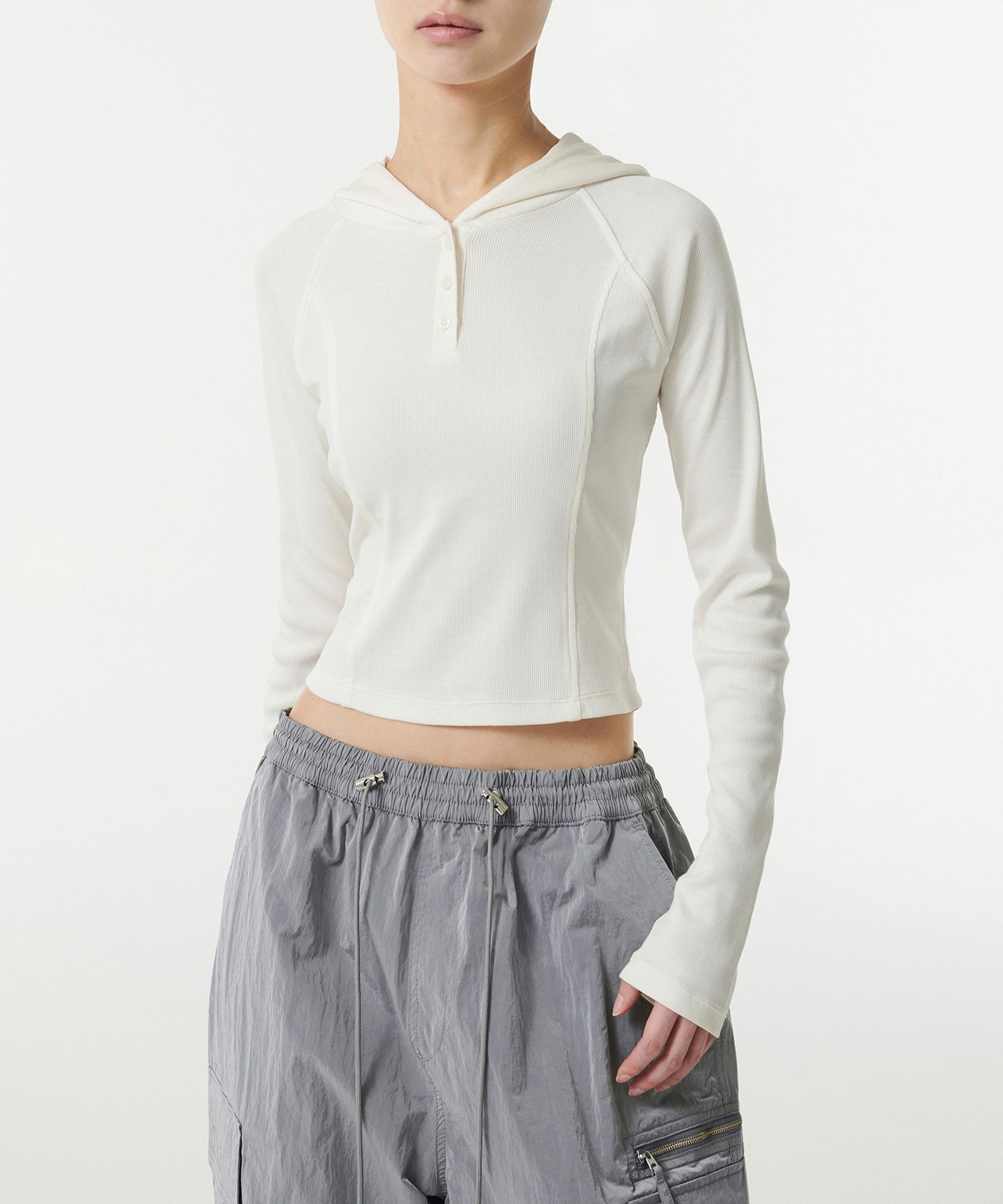 トップス MUSINSA LACE BUTTON HOODIE TOP Shop All Clothing at MUSINSA