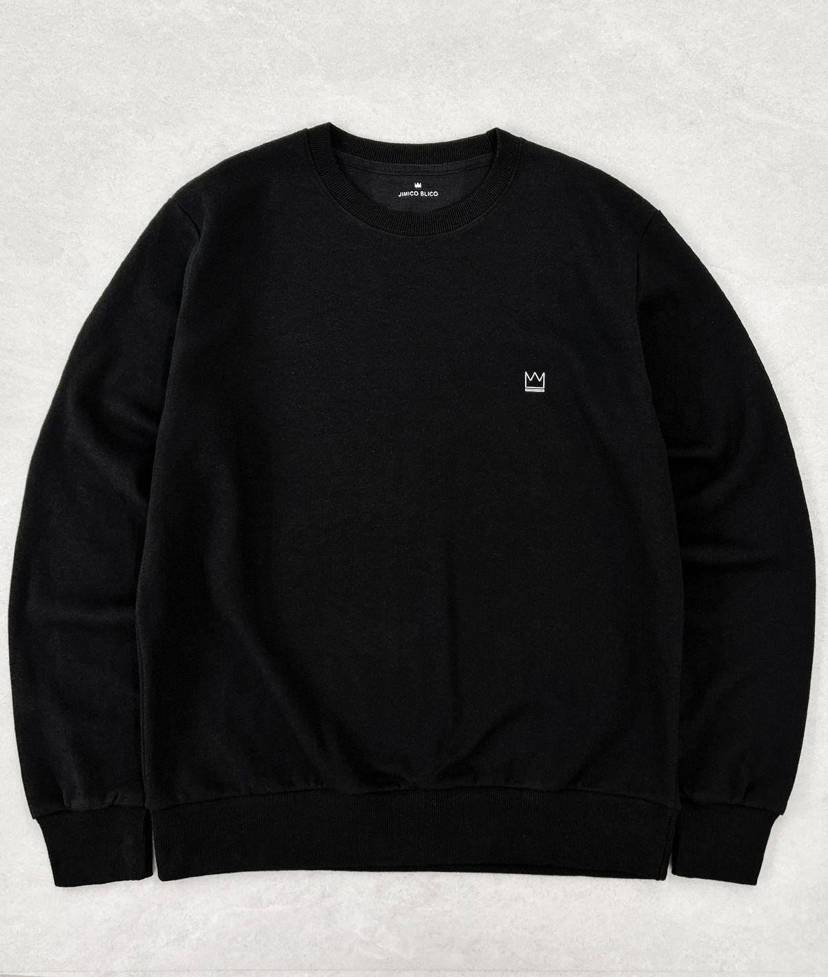 지미코 브리코(JIMIKO BLICO) JK crown line black mtm 라인 크라운 블랙맨투맨