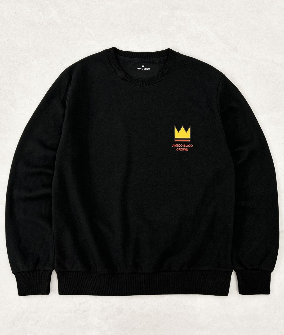 지미코 브리코(JIMIKO BLICO) JK crown spe black mtm 스페셜 크라운 블랙맨투맨