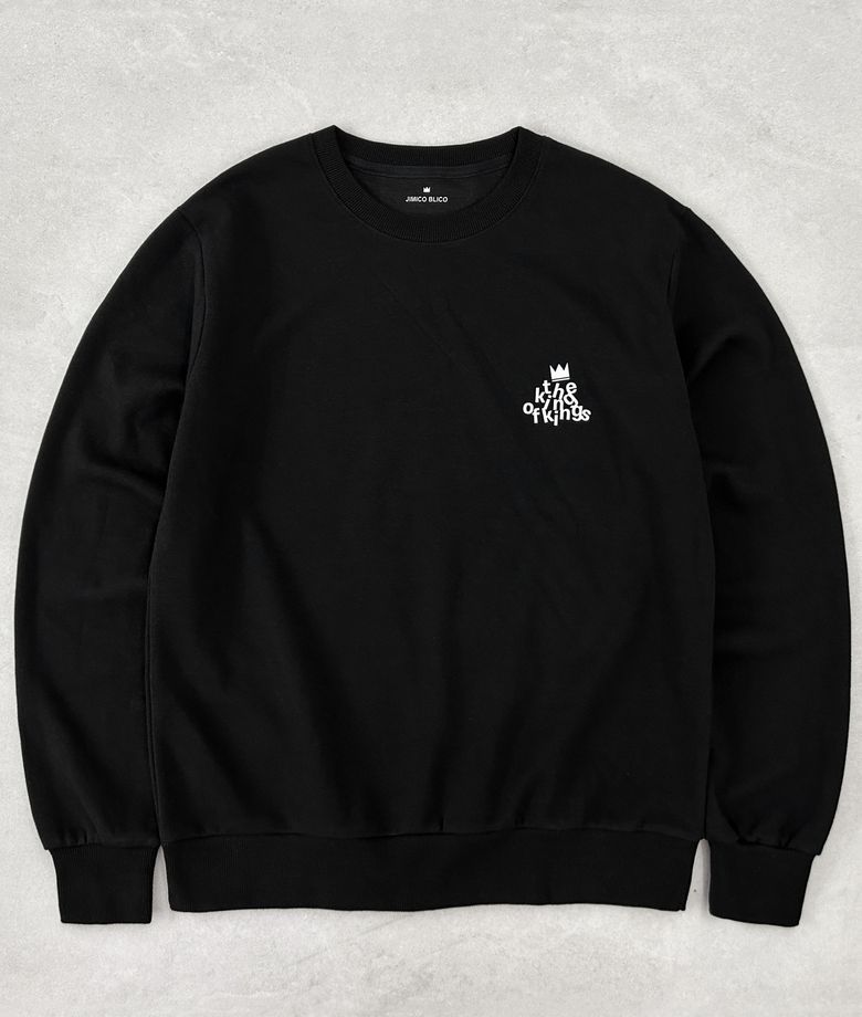 JK typography black mtm 타이포그라피 블랙맨투맨
