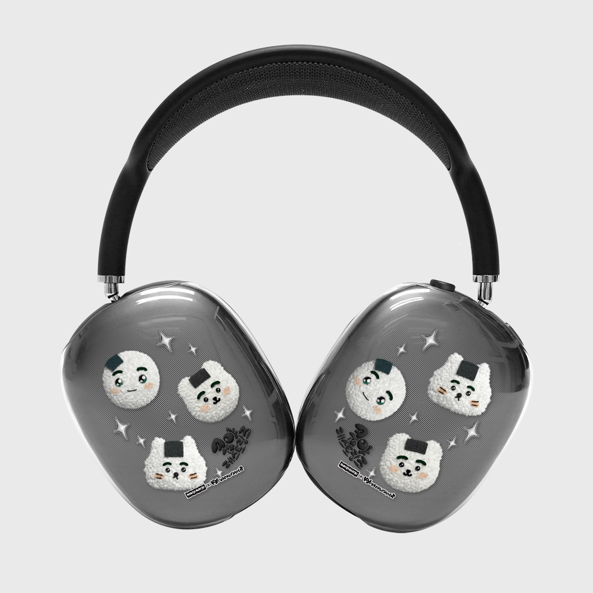 어프어프(EARPEARP) [어프어프X쿵야]주먹밥쿵야 치치 코비(에어팟맥스-클리어하드)