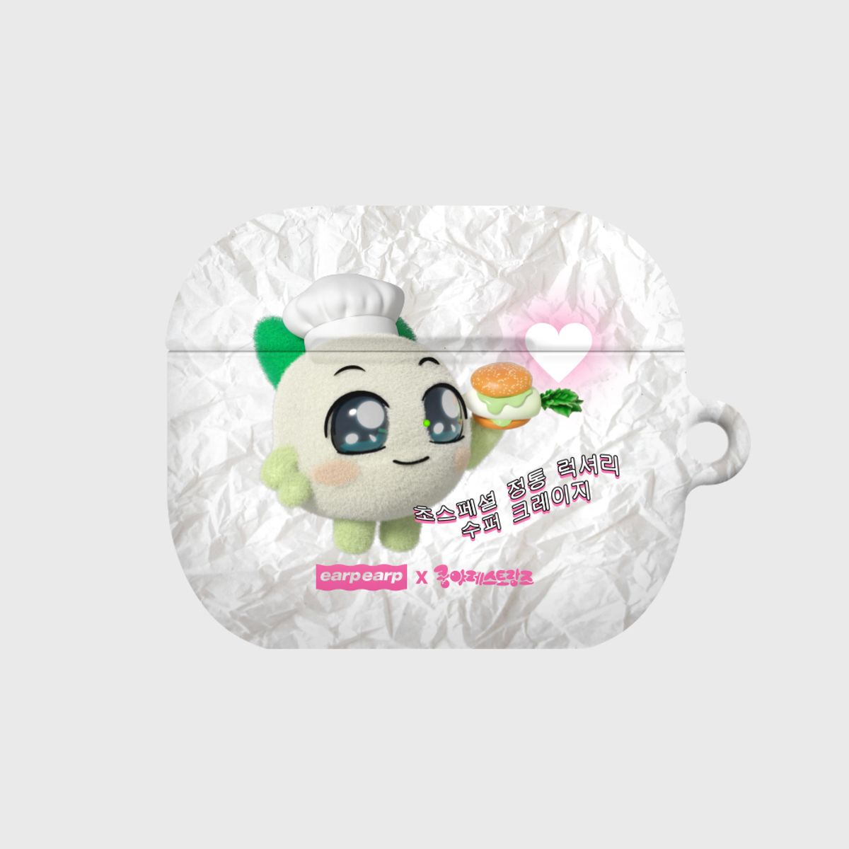 어프어프(EARPEARP) [어프어프X쿵야]초스페셜 쉐프 양파쿵야-WHITE(에어팟3-하드)
