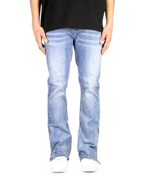 미드나이트 블루 플레어 지퍼 진