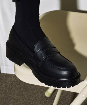 4.5cm 라운드토 청키 페니로퍼 몬드(CW0055BK)