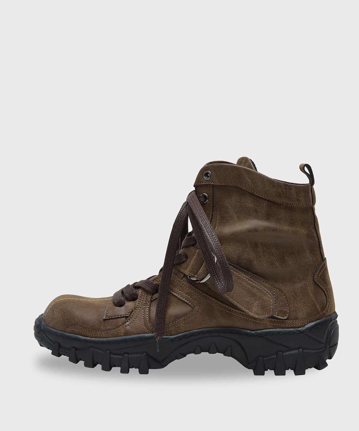 네거티브쓰리(NEGATIVE THREE) Engineered boots Sneakers BROWN