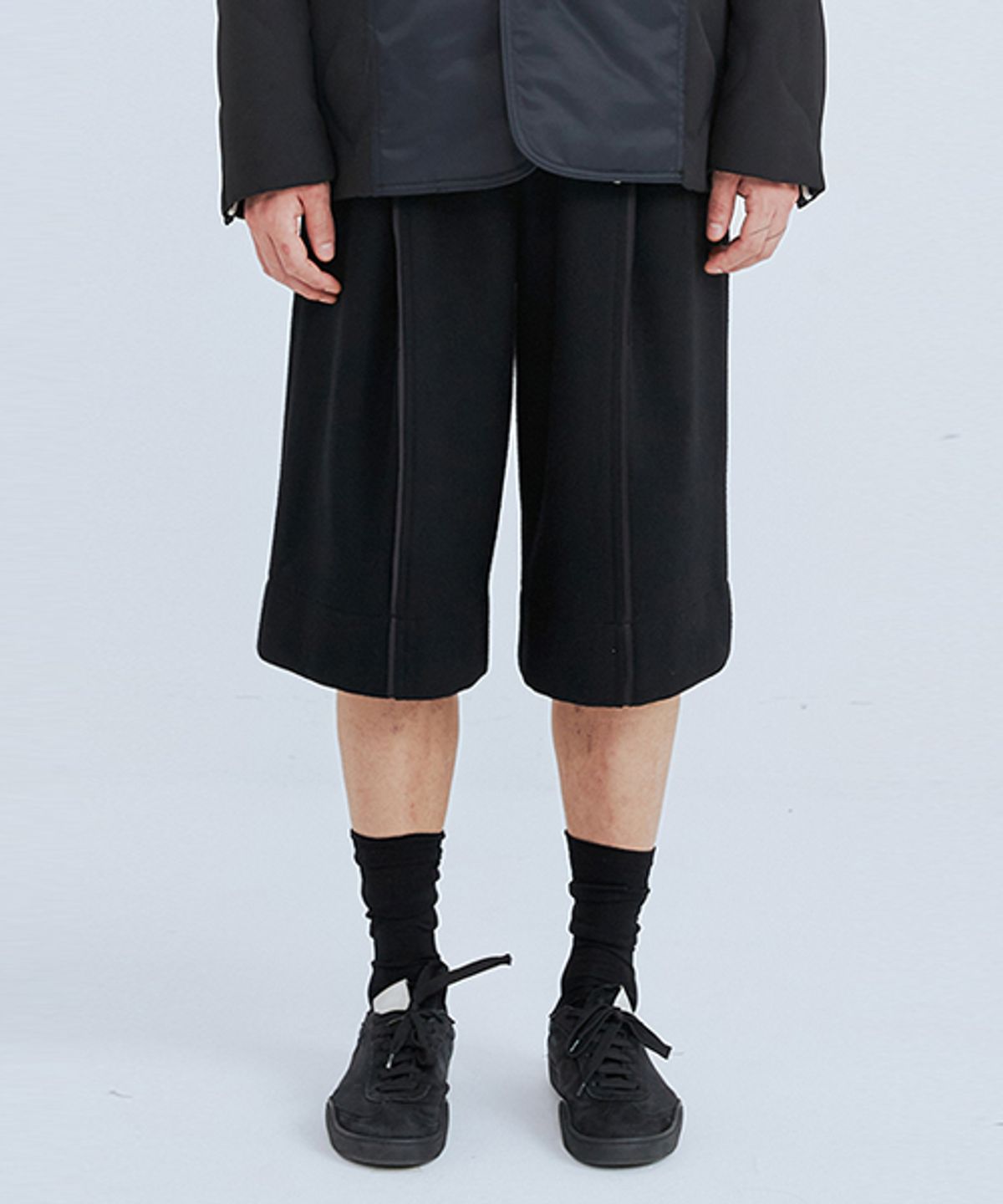 래코드(RECODE) Pocket Cutting Detail Pants_RKPAW23612BKX