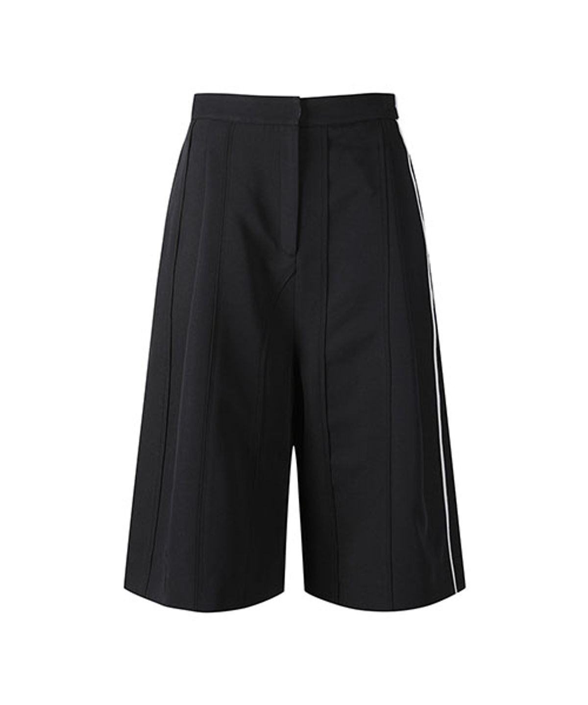 래코드(RECODE) Twill Patch Work Wide Short Pants_RQPAA23516BKX