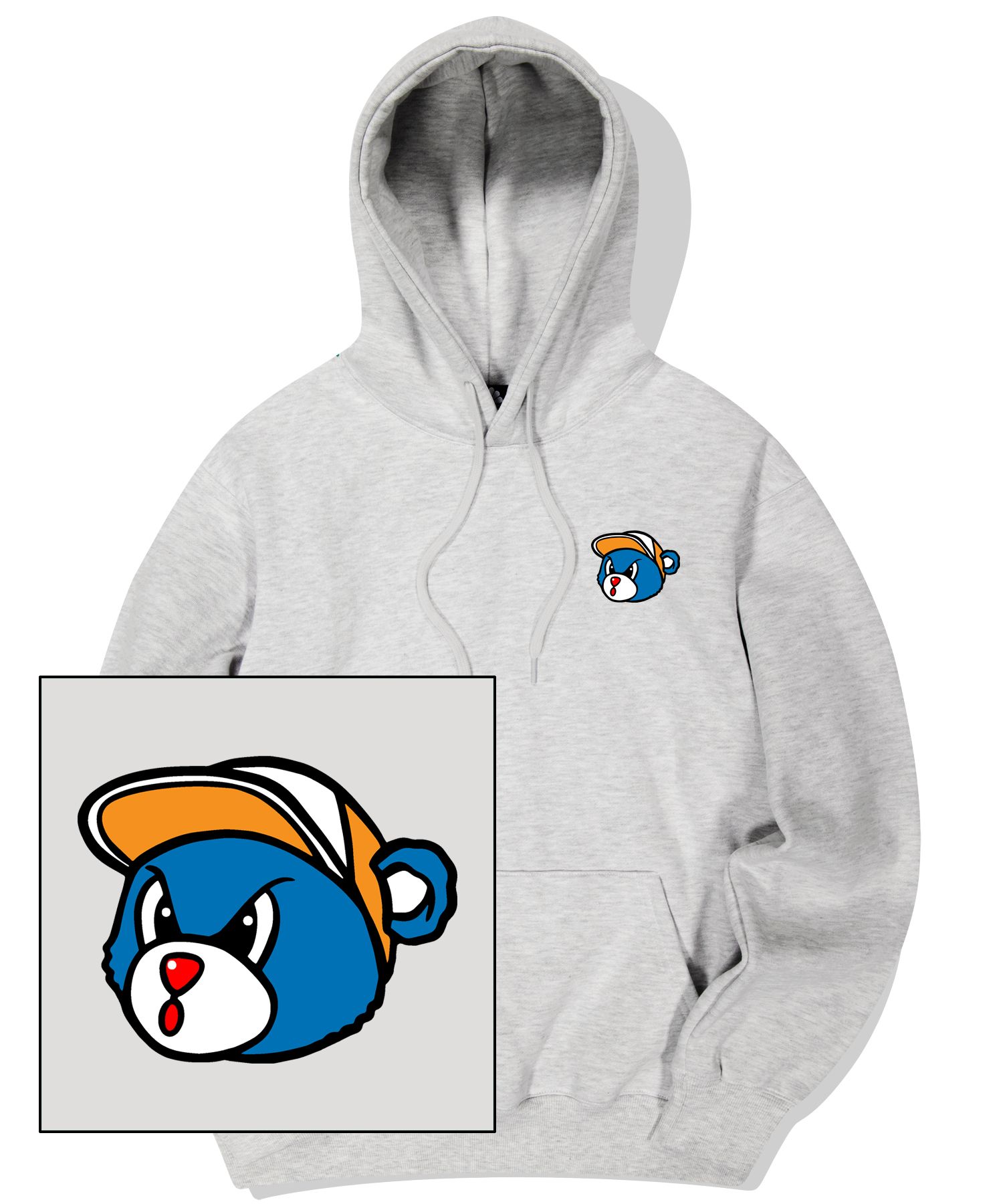 TRIPSHION BLUE BEAR LOGO フーディー 9colors TRIPSHION BLUE BEAR LOGO フーディー 9colors (パーカー