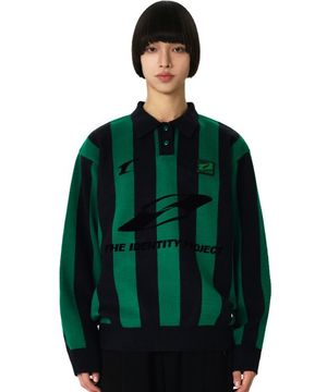 GAGARIN sports collar kint [black-teel green]