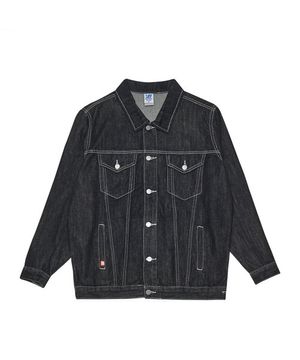 스티치 데님 자켓 (블랙)