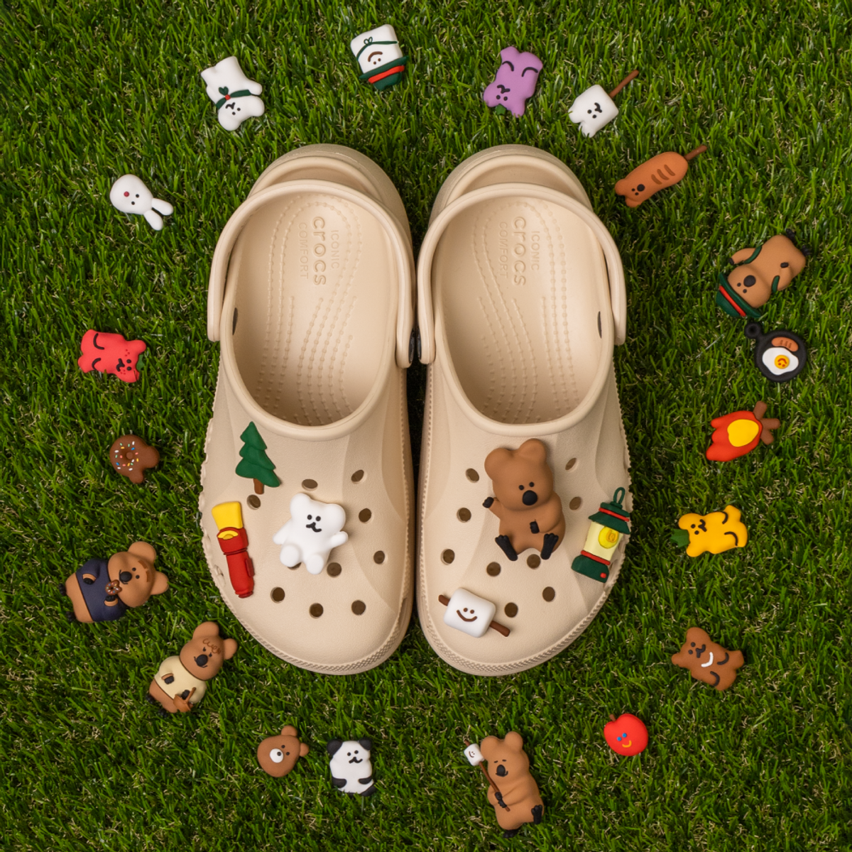 다이노탱(DINOTAENG) Clog Buttonz Set