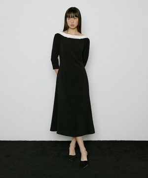 Raina Ribbon dress (black)