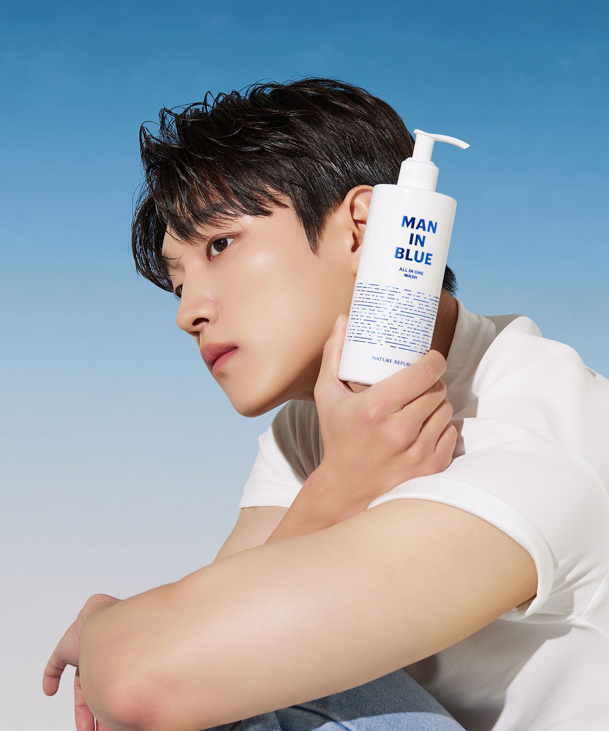 네이처리퍼블릭(NATURE REPUBLIC) 맨 인 블루 올인원 워시 350ml
