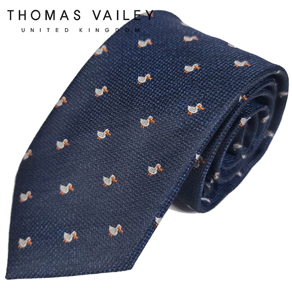 토마스 베일리(THOMAS VAILEY) 패션넥타이-오리 네이비 8cm