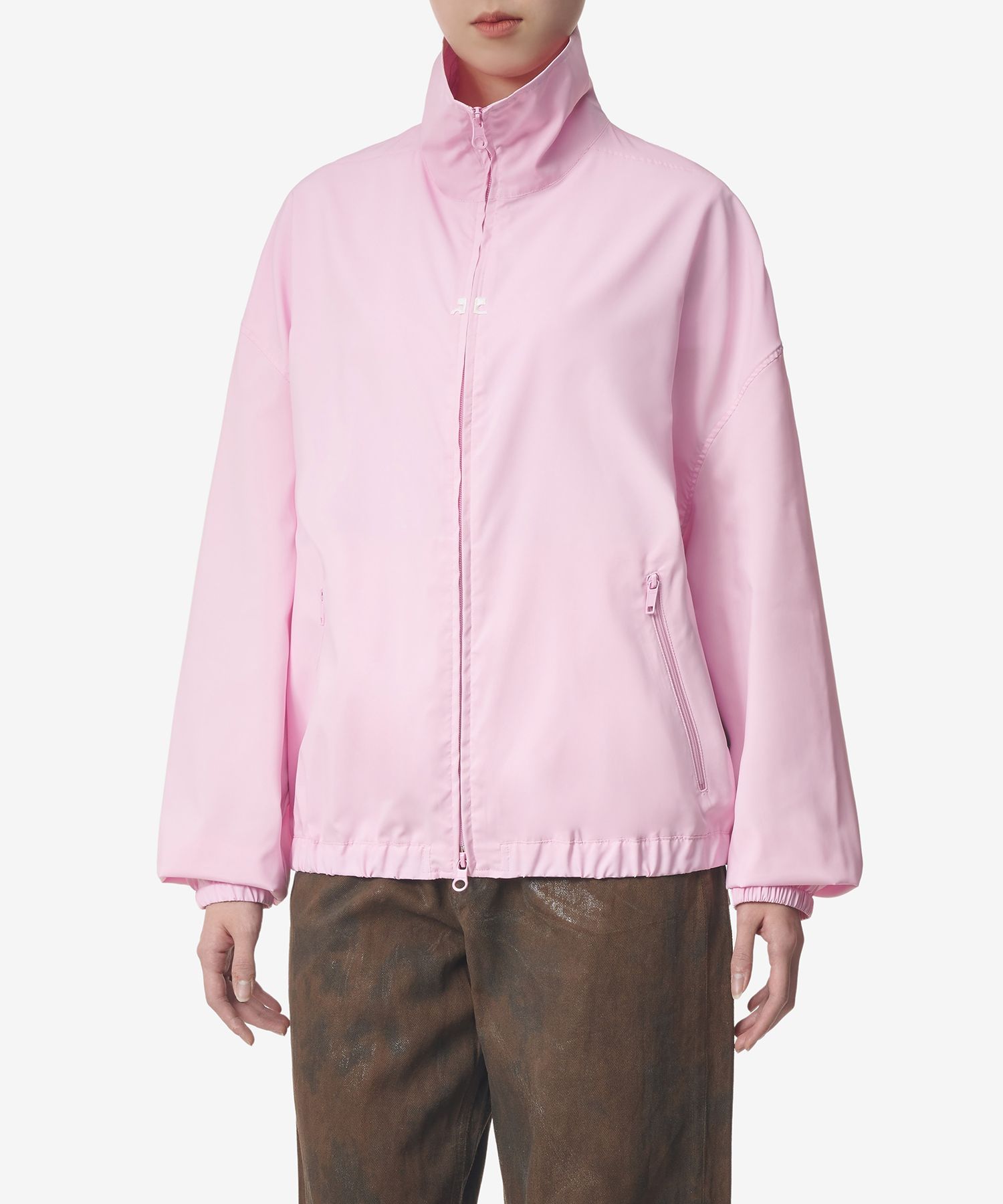 MUSINSA | COURREGES Logo Track Jacket - Pink / 323CVE039PL01125018