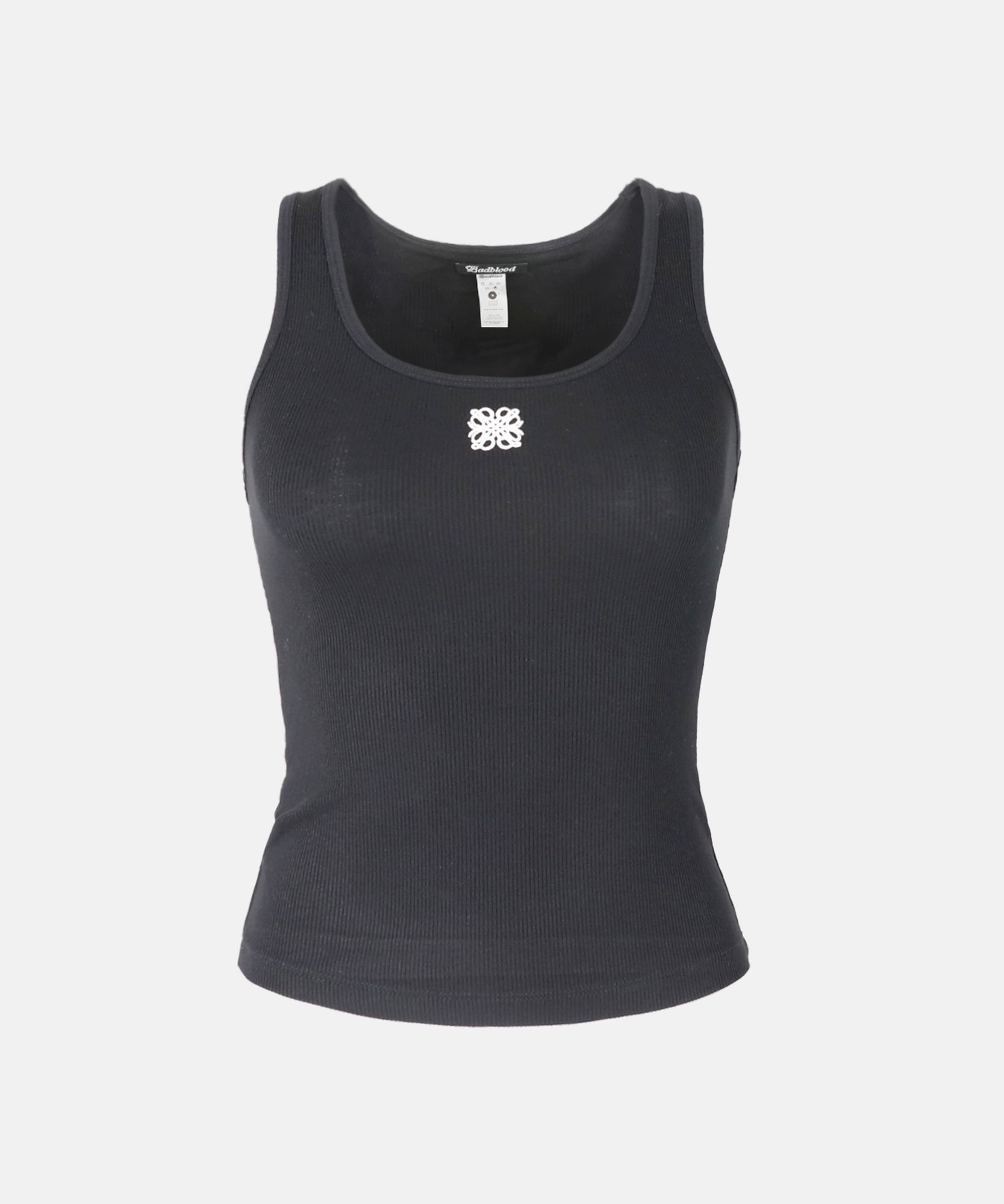 ◆BADBLOOD◆ Fleur Tank 1 Black w-tnk24-011 MUSINSA | BADBLOOD Fleur Logo Cotton Jersey Tank - Black