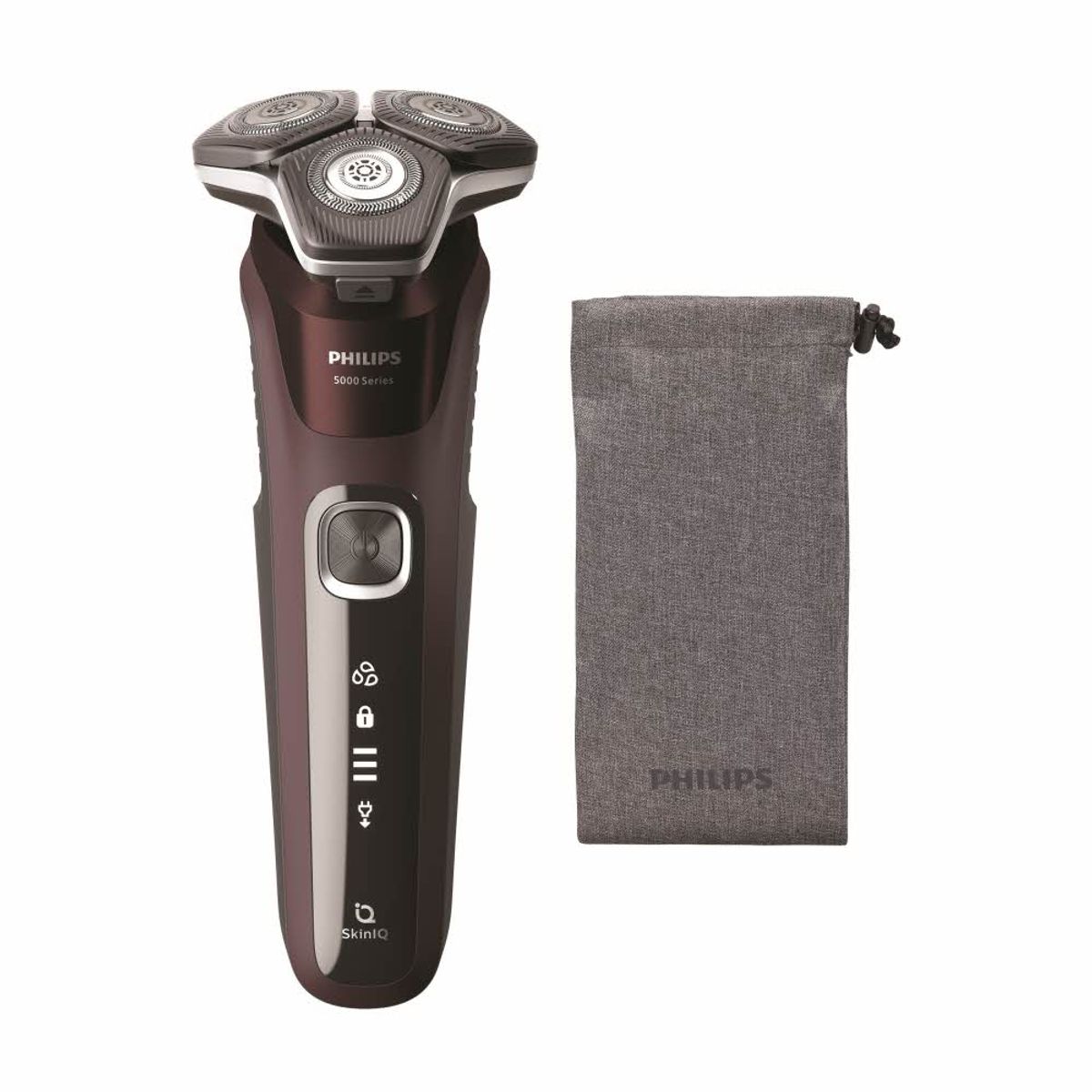 필립스(PHILIPS) SkinIQ 5000 시리즈 전기면도기 S5881/12 버건디 레드