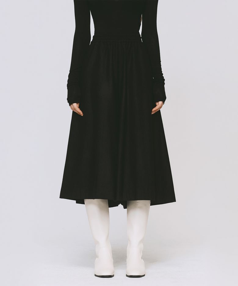 WOOL WIDE PANTS BLACK 울 와이드 팬츠