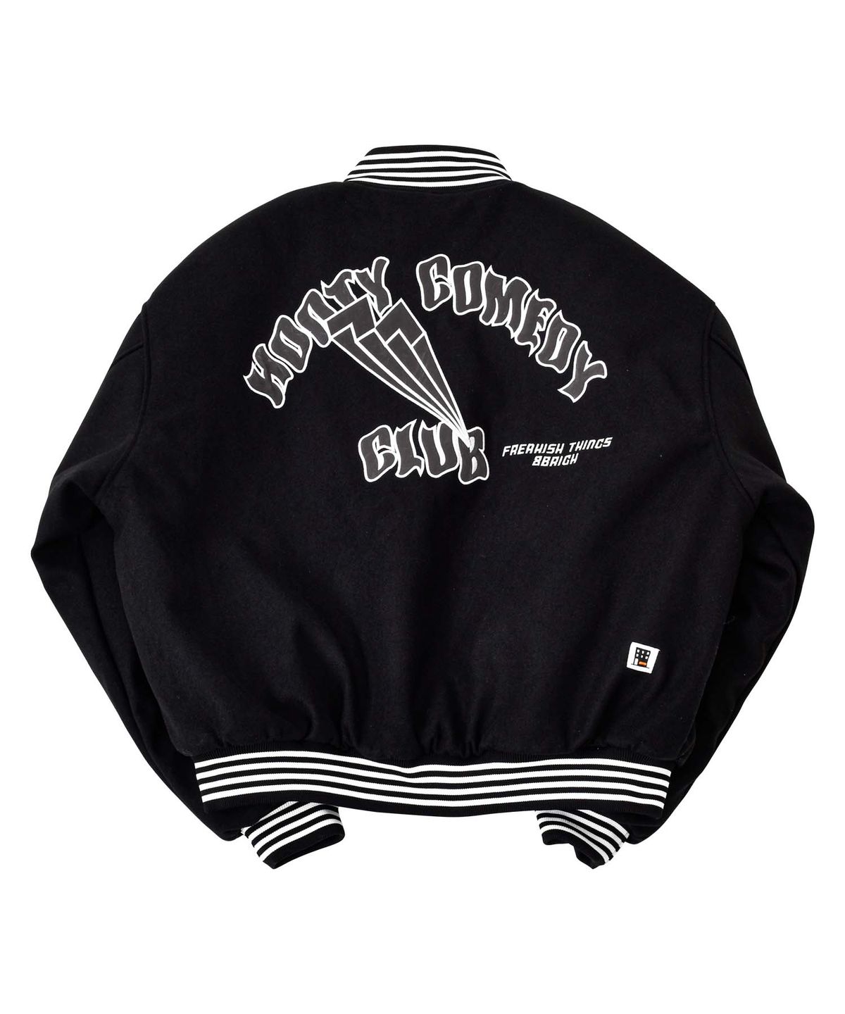 프리키쉬빌딩(FREAKISH BUILDING) SMILING EYES VARSITY ZIP-UP JACKET