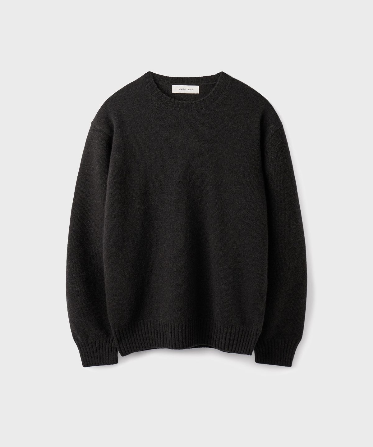 유니온블루(UNION BLUE) CASHMERE WOOL CREWNECK KNIT [CACAO BROWN]
