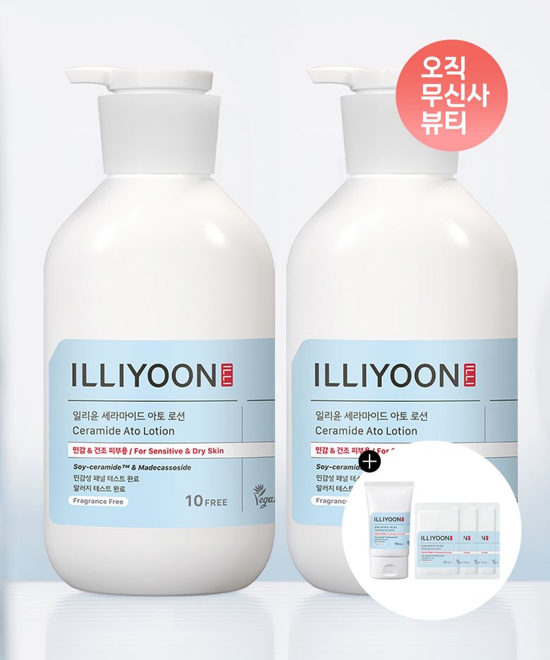 [증정] 무향 100시간 보습 세라마이드 아토 로션 564ml 2입