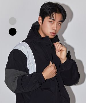 컬러블럭 하이스트레치 아노락 (2color)