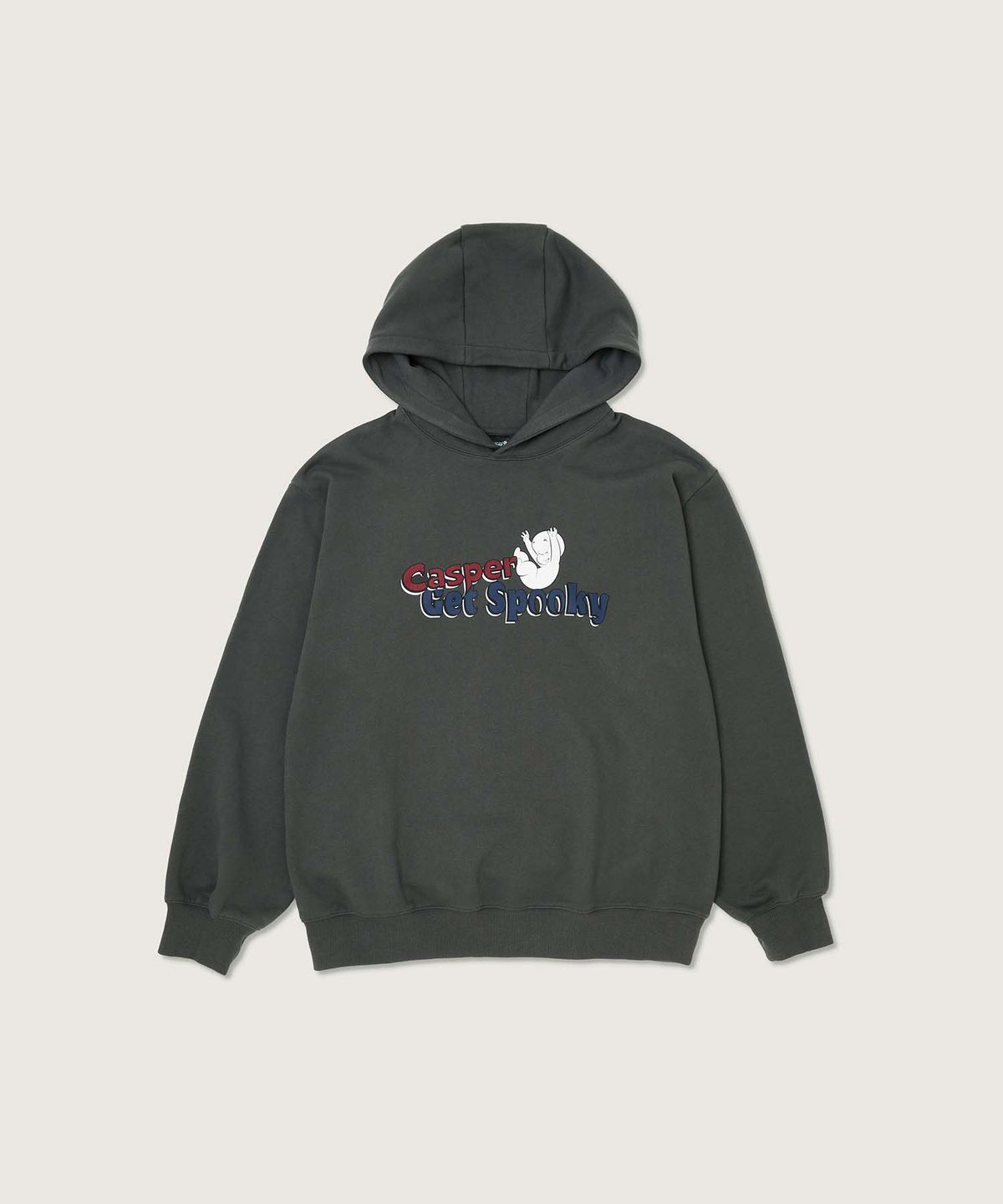 플랙(PLAC) CASPER X PLAC 스푸키 캐스퍼 후드 티셔츠 차콜