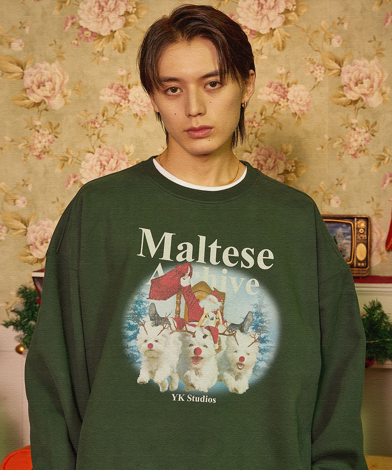 WAIKEI★Maltese archive sweatshirts MUSINSA | WAI KEI Maltese Archive Sweatshirt Light Yellow