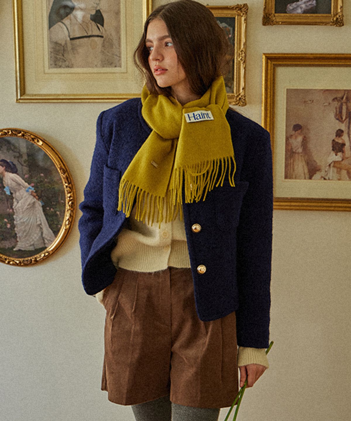 헤인트(HAINT) LONDON CLASSIC CORDUROY HALF PANTS_3COLORS_BROWN