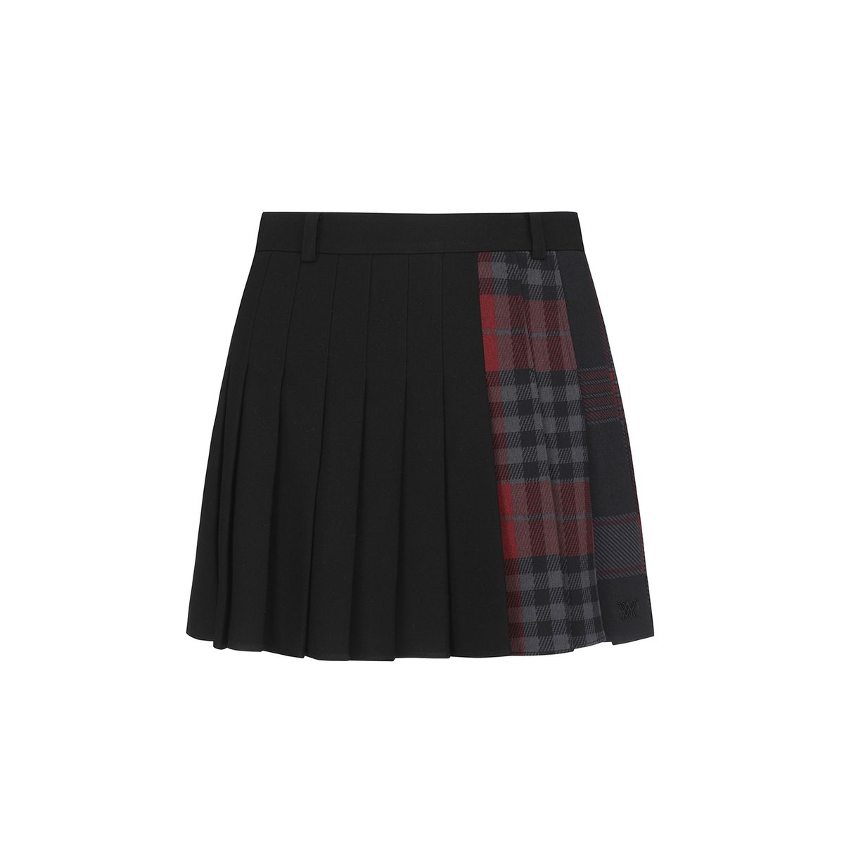 어뉴골프(ANEW GOLF) W CHECK PATTERN PLEATS SQ_BK