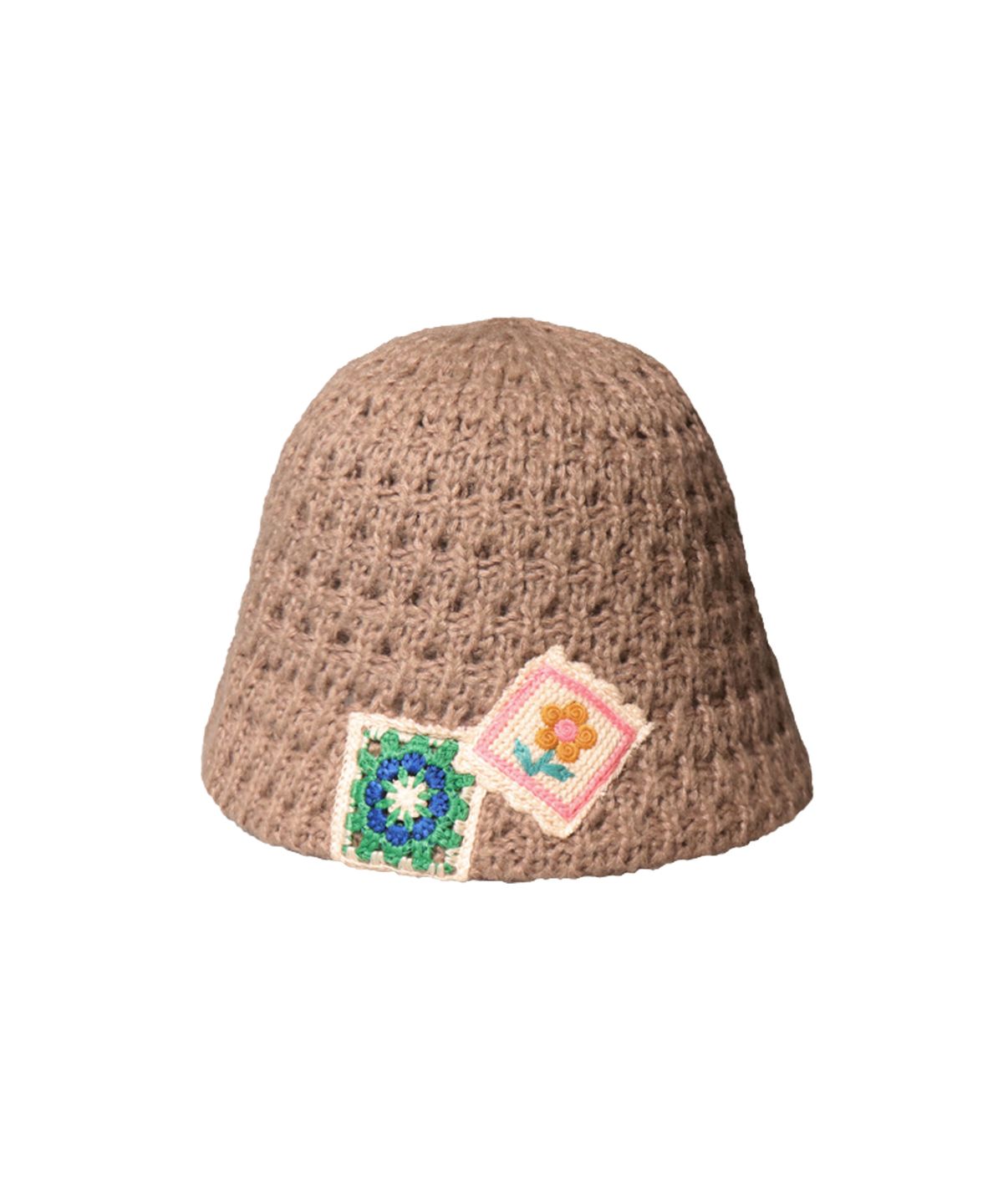 엘케블룸(ELKE BLOEM) F/W FLOWER NET BROWN BUCKET HAT